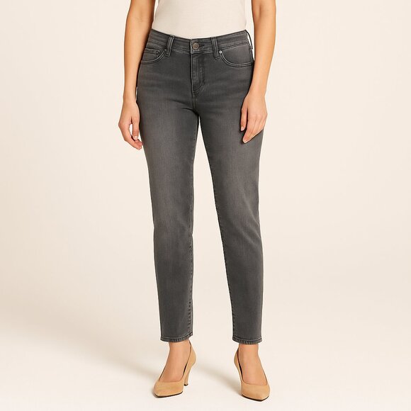 Talbot's Lawless 5 Pocket Gray Jeans Size 4P - Picture 1 of 9